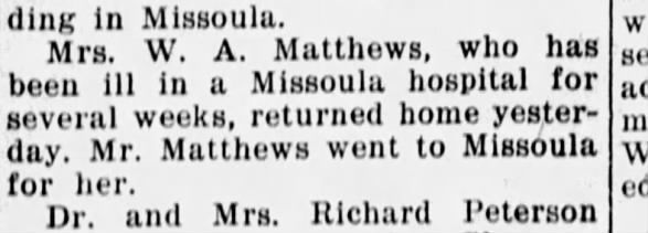Clipping from Ravalli Republic